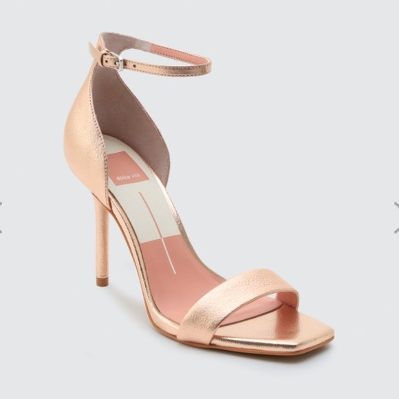 Dolce Vita Halo Rose Gold Stiletto Sandals - Picture 3 of 5
